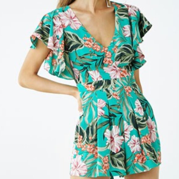 Miss Avenue Pants - Floral Print Romper